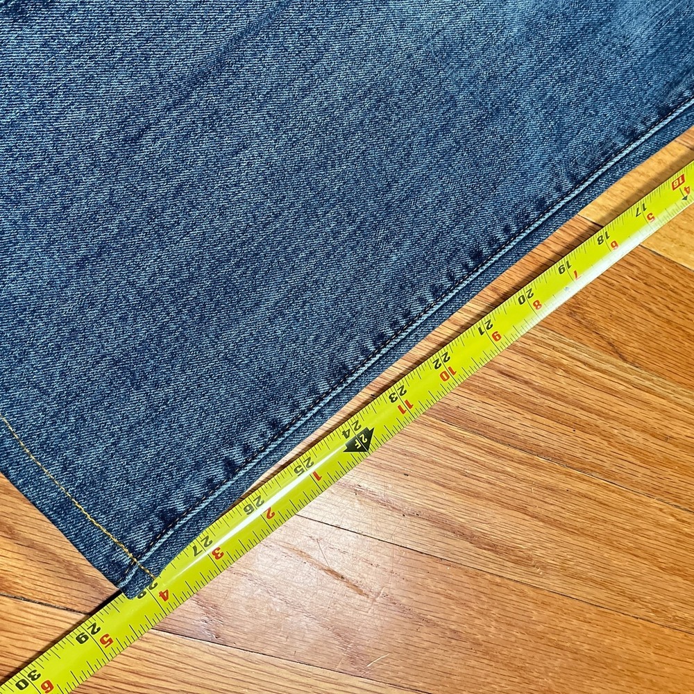 RRL Double RL Slim Narrow Jeans 42x28 (40x32 Tag) Blue Stretch Denim Hemmed - Picture 5 of 12